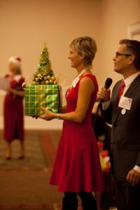 SEAGROVE GARDEN CLUB raised $7,300 at its Dec. 9 Christmas Auction. With these funds their Christmas Charity Committee was able to purchase $7,300 in gift cards which were presented to 23 local individuals and families including 53 children. (Photo from Seagrove Garden Club) 