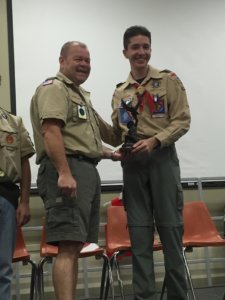 Shover.jpg LARAMIE SHOVER has attained the rank of Eagle Scout. He is the fourth scout to achieve the highest rank from Troop 525 and makes the success of achieving the rank at 100 percent for the troop.