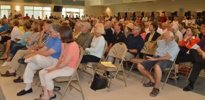 AN ESTIMATED 425 people attended the workshop at Emerald Coast Middle School.