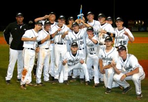THE SOUTH WALTON SEAHAWKS WON IT ALL after a lengthy battle against tournament host Walton, claiming the 7-4 victory at the 2016 Walton County Baseball Tournament. (Photo by Reid Tucker)