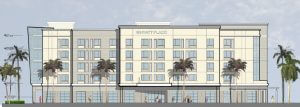 ARCHITECTURAL PLANS submitted for Hyatt Place hotel proposed for Grand Boulevard.