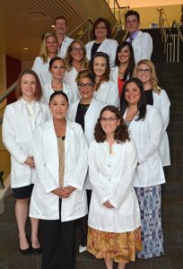 Pictured (in alphabetical order): Courtney Ball, Brian Cuchens, Karla Degallerie, Doug Foushee, Nancy Franklin, LeAnne Holcombe, Jessica Humann, Anabelle Nearhoof, Hannah Ott, Wendy Spainhour, Franchesca Suarez-Cortes, Halley Wester, Alice Wilks, and Heather Wright.