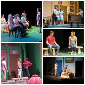 SCENES FROM "LITTLEFIELD," an original play by area playwright Don Goodrum, opening this week at NWFSC (Photo courtesy of Sylvia Bryan, NWFSC).
