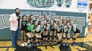 The South Walton volleyball team is the first Walton County squad in a team sport to reach the Final Four for three consecutive seasons. They will host Sneads, who has won the Class A title for three consecutive seasons, on Saturday at 2 p.m. to try and earn a trip to West Port High School for the Class A championship game. (Photo by Patrick Casey)