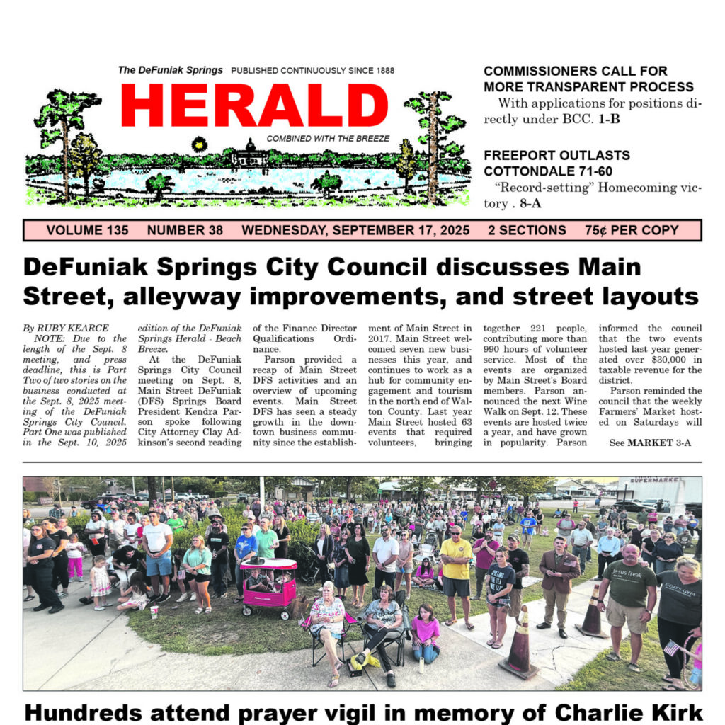 September 17 2025 Online Edition The Defuniak Herald Breeze